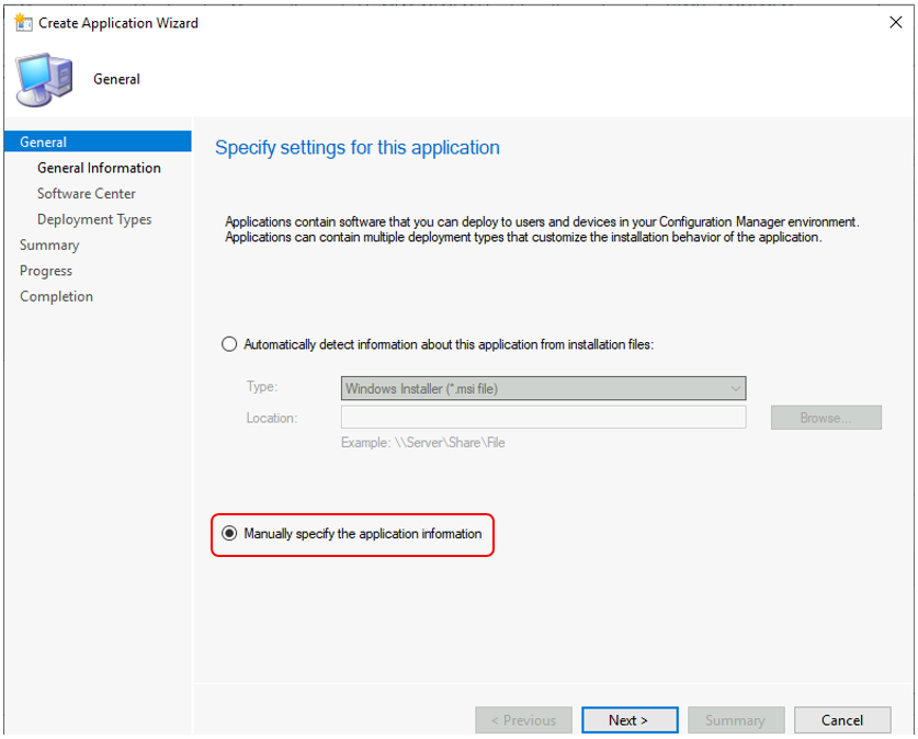 SCCM Application Supported Deployment Types | ConfigMgr