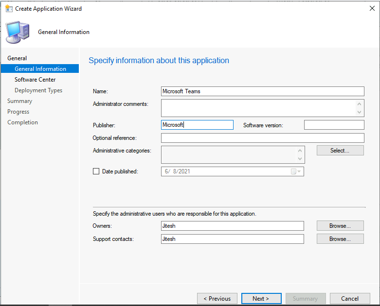 SCCM Application Supported Deployment Types | ConfigMgr