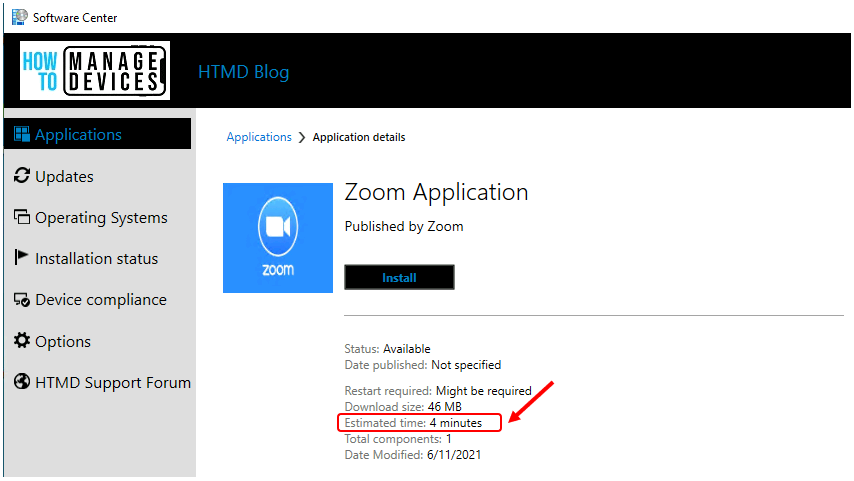 SCCM Application Estimated Time | ConfigMgr