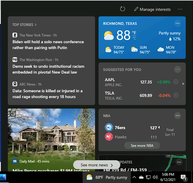 Turn Off Windows 10 News and Interests on the Taskbar using MEM Intune | Group Policy - Fig.1
