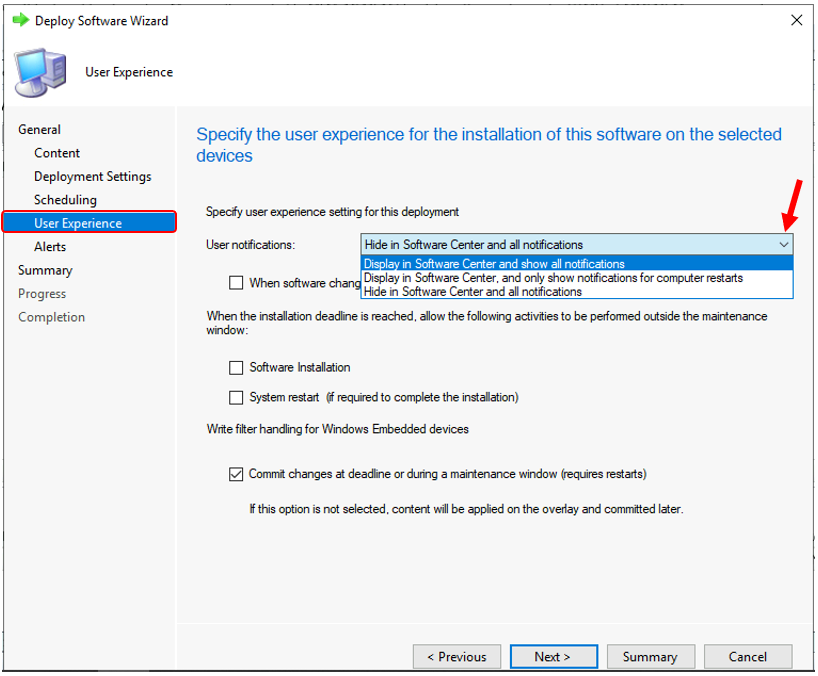 SCCM Application Deployment - User Experience