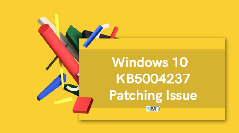 SCCM Patch Deployment issue with Windows 10 KB5004237