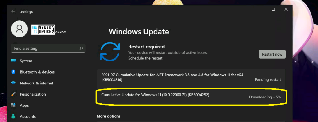 Windows 11 update