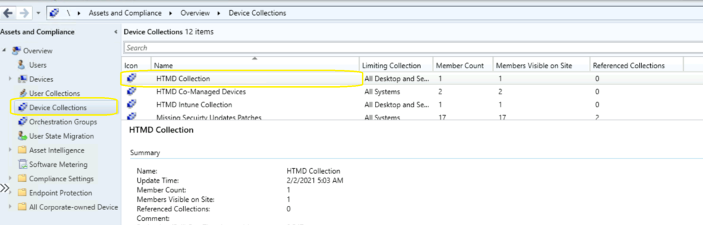 Device Collection - The best method to Find Custom Client Settings for a Collection in SCCM ConfigMgr