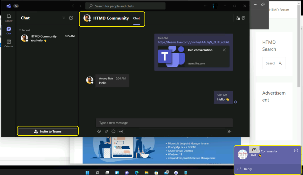 Windows 11 Chat Application Microsoft Teams How to Configure or Enable