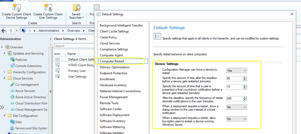 SCCM Force Reboot after Patching Software Updates ConfigMgr