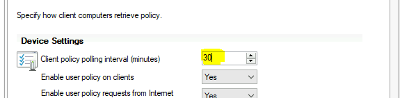 SCCM Client Policy Polling Interval Define Custom Policy Interval ConfigMgr