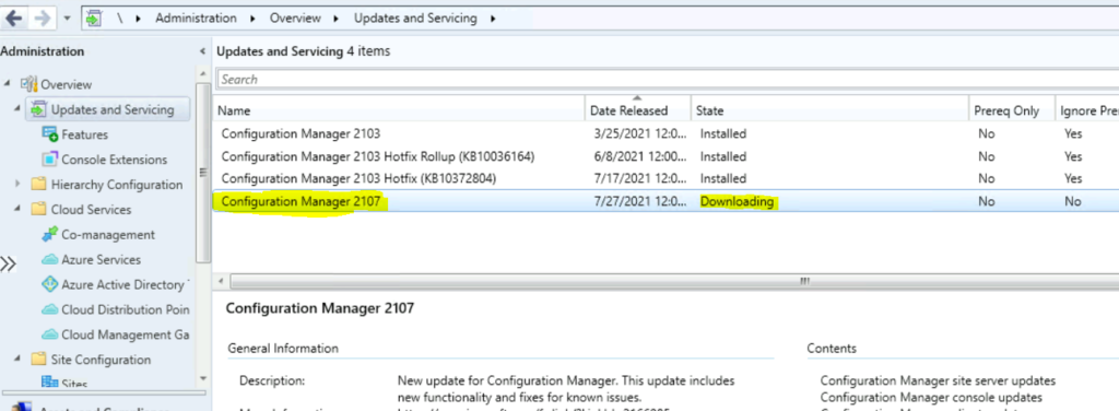 SCCM 2107 is Released How to Upgrade to ConfigMgr 2107 1 ConfigMgr 2107 is Released How to Upgrade to SCCM 2107 Step by Step Guide