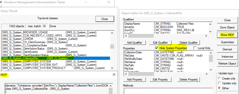 SCCM Collection Incremental updates not Working because of not Supported WMI Classes ConfigMgr