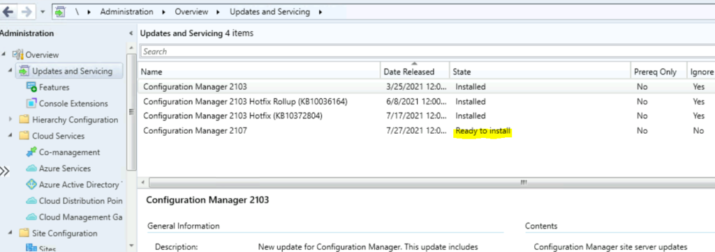 ConfigMgr 2107 is Released How to Upgrade to SCCM 2107 Step by Step Guide