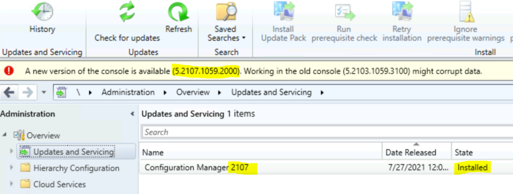 SCCM 2107 is Released How to Upgrade to ConfigMgr 2107 9 ConfigMgr 2107 is Released How to Upgrade to SCCM 2107 Step by Step Guide