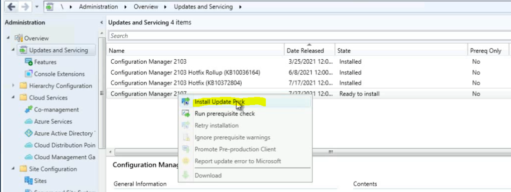 SCCM 2107 is Released How to Upgrade to ConfigMgr 2107 5 ConfigMgr 2107 is Released How to Upgrade to SCCM 2107 Step by Step Guide