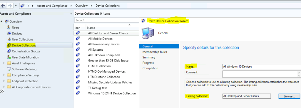 SCCM Collection Best Practices to Create a Dynamic Collection