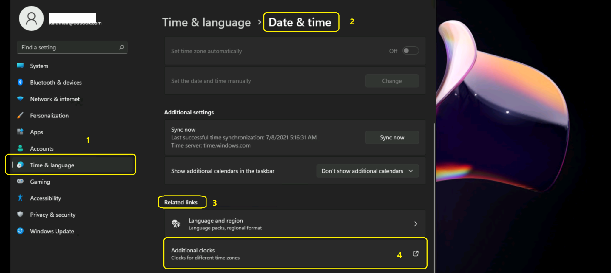how to add time zone in windows 11