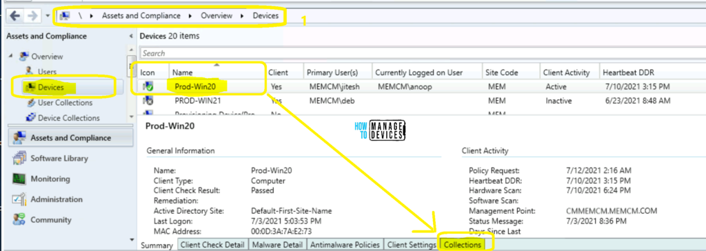 List of SCCM Collections a Device is a Member of | ConfigMgr | Easiest Method - Fig.1