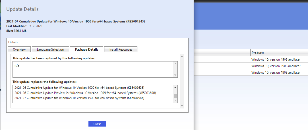 SCCM Patch Deployment issue with Windows Cumulative Updates ConfigMgr