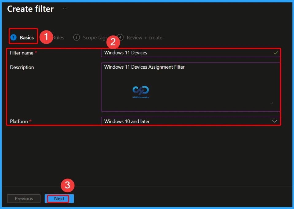 How to Create Windows 11 Filter Rule in Intune - Fig.2
