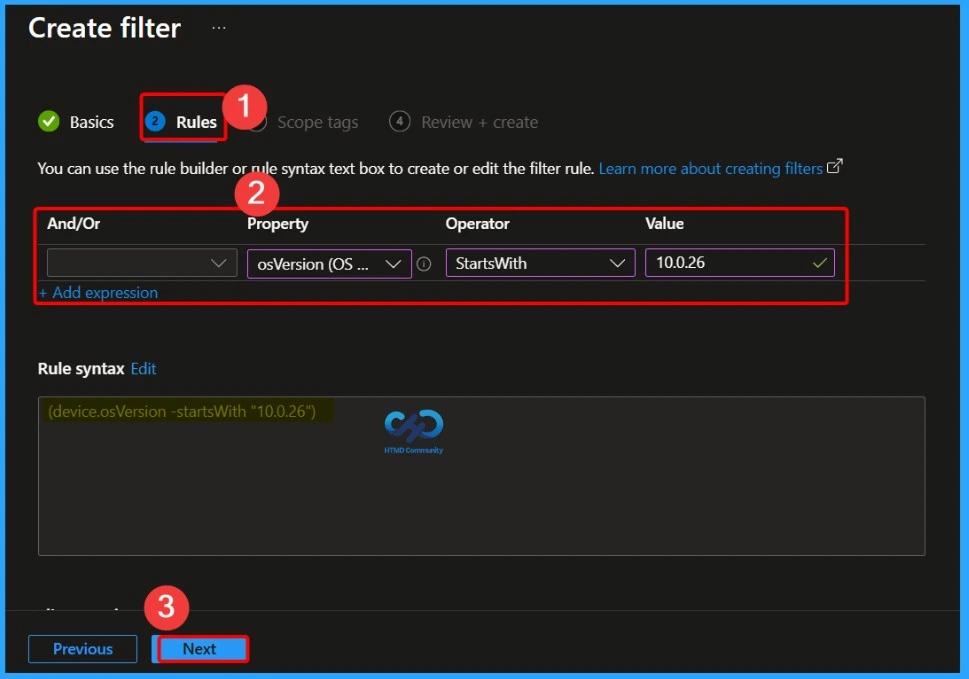How to Create Windows 11 Filter Rule in Intune - Fig.3