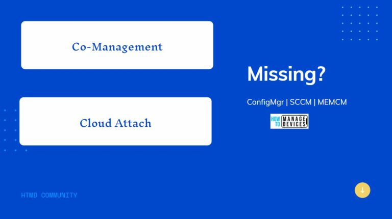 Co-Management Node is Missing