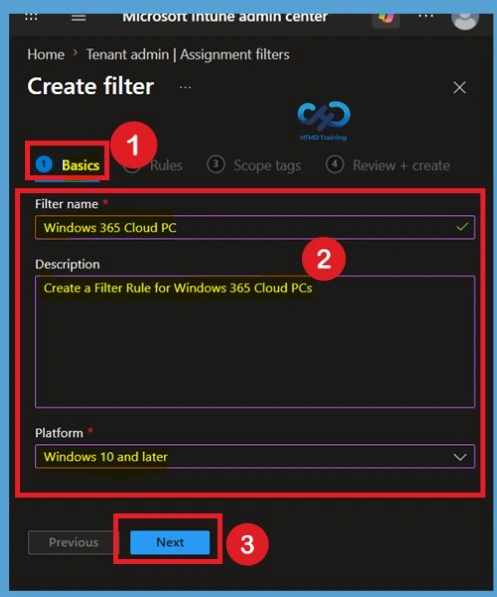 Create Windows 365 Cloud PC Assignment Filters in Microsoft Intune 3 Create Windows 365 Cloud PC Assignment Filters in Microsoft Intune 3