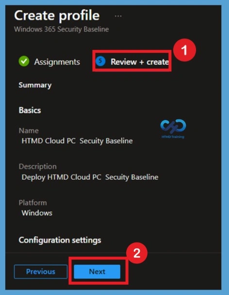 Deploy Windows 365 Security Baselines to Strengthen Cloud PC Security using Microsoft Intune 11 Deploy Windows 365 Security Baselines to Strengthen Cloud PC Security using Microsoft Intune -Fig.10