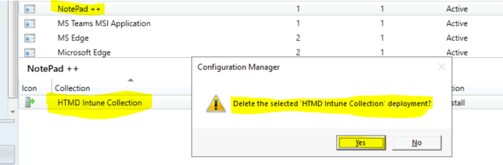 Implicit Uninstall of an Application using SCCM Remove Device from Collection