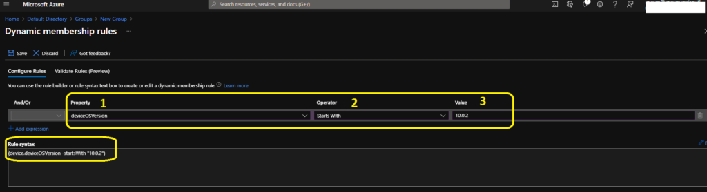 Create Windows 11 Azure AD Device Group 3 Create Windows 11 Azure AD Device Group - AAD Dynamic Device Group