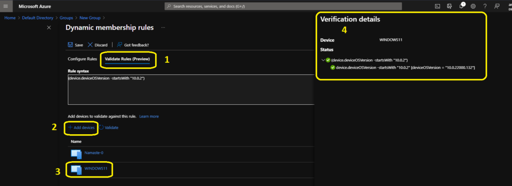 Create Windows 11 Azure AD Device Group - AAD Dynamic Device Group