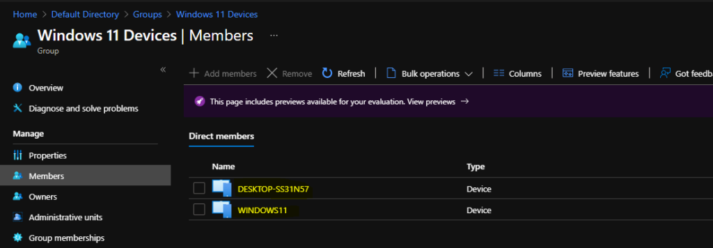 Create Windows 11 Azure AD Device Group 5 Create Windows 11 Azure AD Device Group 1