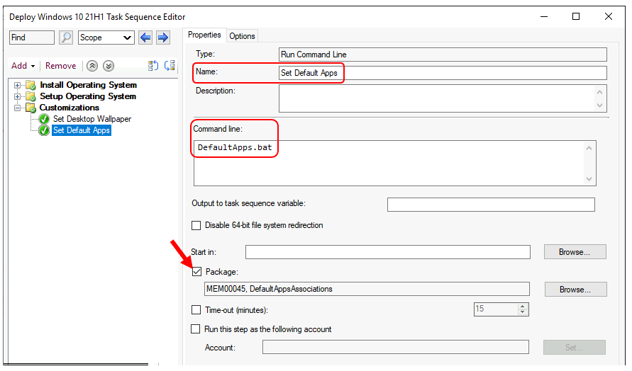 SCCM Task Sequence Step - Configure File Associations