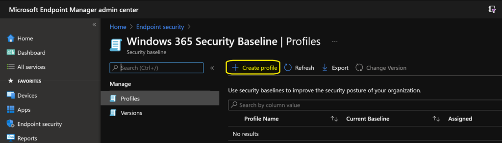 Deploy Windows 365 Security Baseline Policies to Cloud PCs