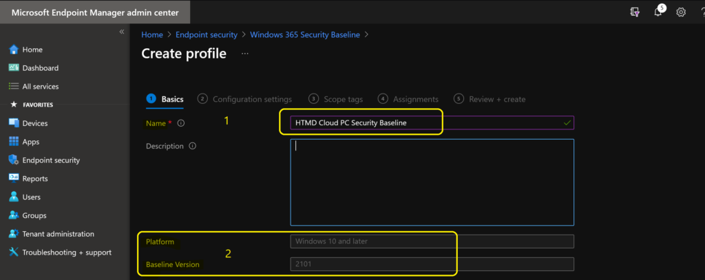 Deploy Windows 365 Security Baseline Policies to Cloud PCs 3 Deploy Windows 365 Security Baseline Policies to Cloud PCs