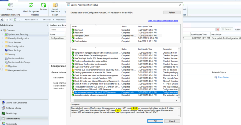 How To Fix SCCM Prerequisite Errors Warnings HTMD Blog