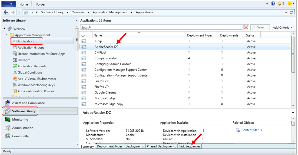 Easily Find SCCM Task Sequences Reference Application HTMD Blog