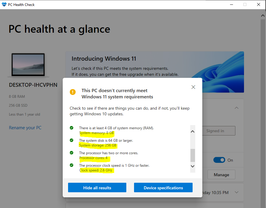  Windows 11 System Requirements 