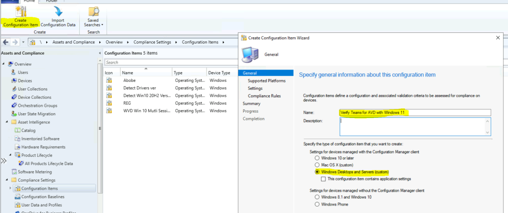 Verify Teams for AVD Using SCCM Configuration Item with Windows 11 Operating System - Fig.1