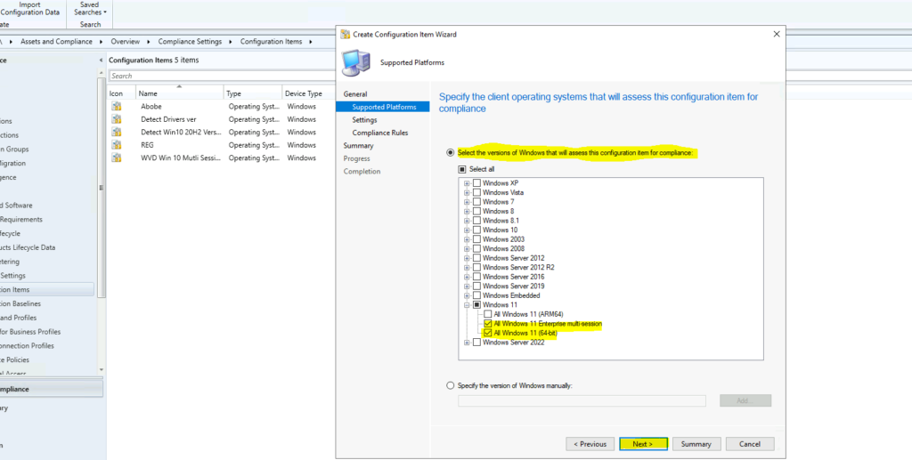 Verify Teams for AVD using SCCM Configuration Item with Windows 11 Operating System