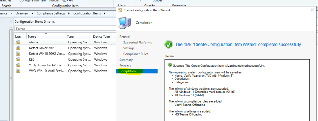 Verify Teams for AVD Using SCCM Configuration Item with Windows 11 Operating System - Fig.6