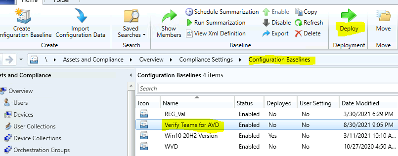 Verify Teams for AVD using SCCM Configuration Item with Windows 11 Operating System