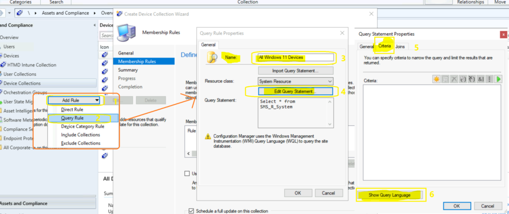 Create Windows 11 SCCM Device Collection Process 3 Create Windows 11 SCCM Device Collection Process ConfigMgr