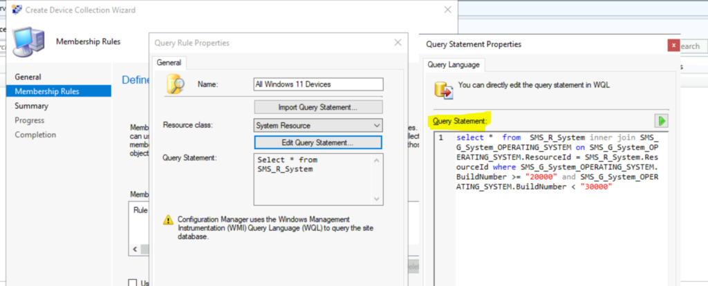 Create Windows 11 SCCM Device Collection Process 9 Create Windows 11 SCCM Device Collection Process ConfigMgr
