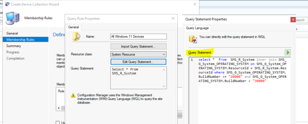 Create Windows 11 SCCM Device Collection Process ConfigMgr