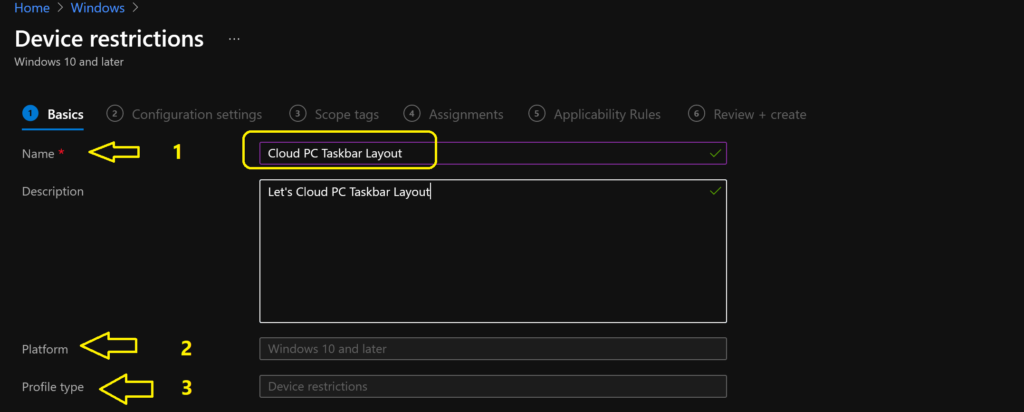 Deploy Start Menu Taskbar Custom Layout Settings using Intune Cloud PC