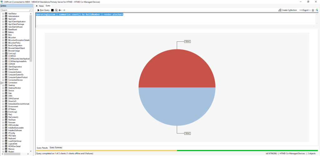 CMPivot Query to Find Windows 10 or Windows 11 Devices from SCCM