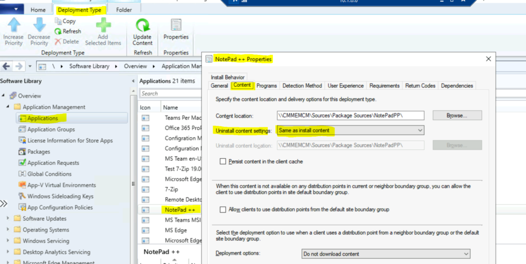 Implicit Uninstall of an Application using SCCM Remove Device from Collection