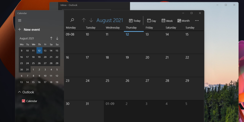 New Snipping Tool Calculator Mail and Calendar Apps with Windows 11 1