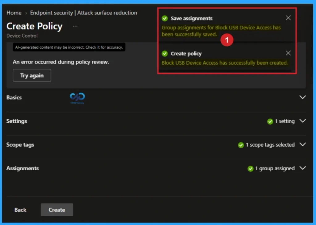 Block USB Device Access using Intune ASR Policy 10 Block USB Device Access using Intune ASR Policy - Fig.9