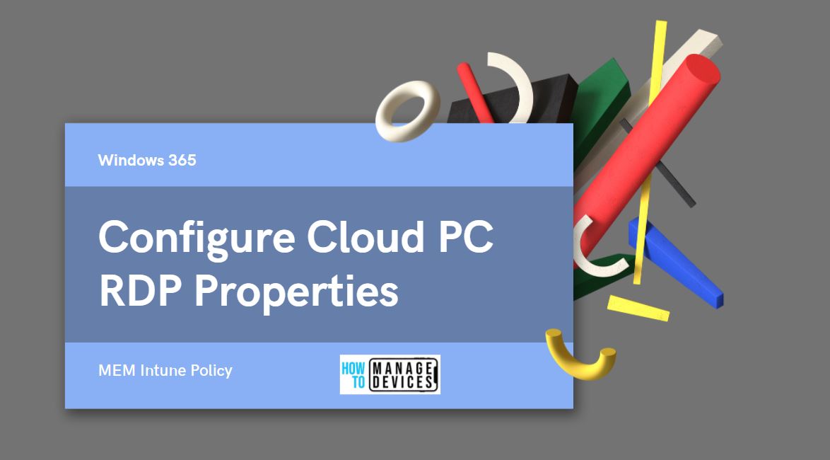 Configure Cloud PC RDP Properties