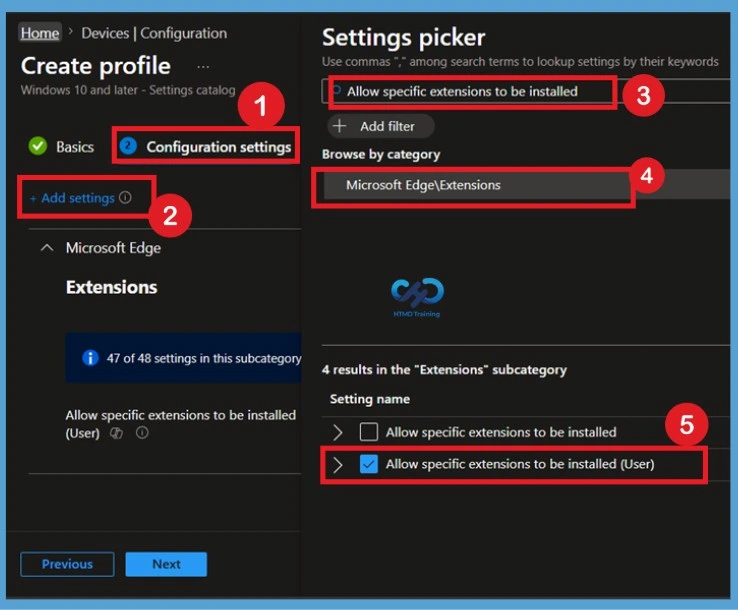 Deploy Microsoft Edge Extension Installation Policies with Intune -Fig.4