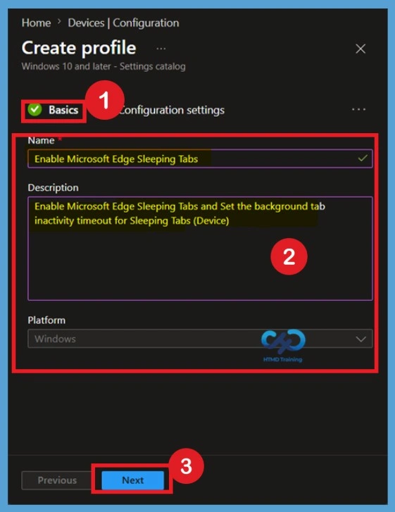 How to Set Microsoft Edge Background Tab Inactivity Timeout for Sleeping Tabs using Intune Policy -Fig.3